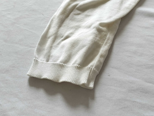 HERMES Twill Reine Cardigan in White
