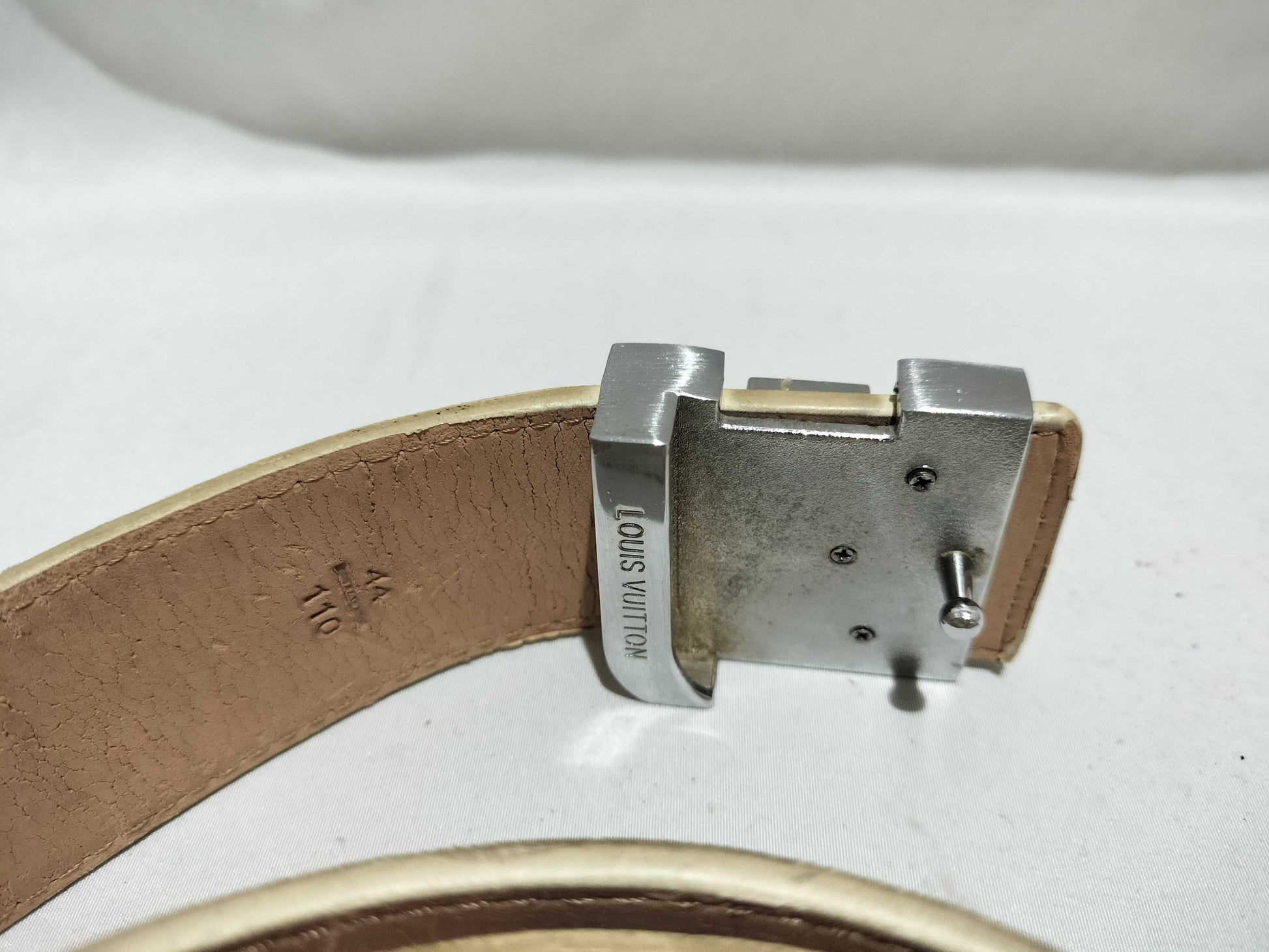 LOUIS VUITTON Damier Azur Centurion Belt