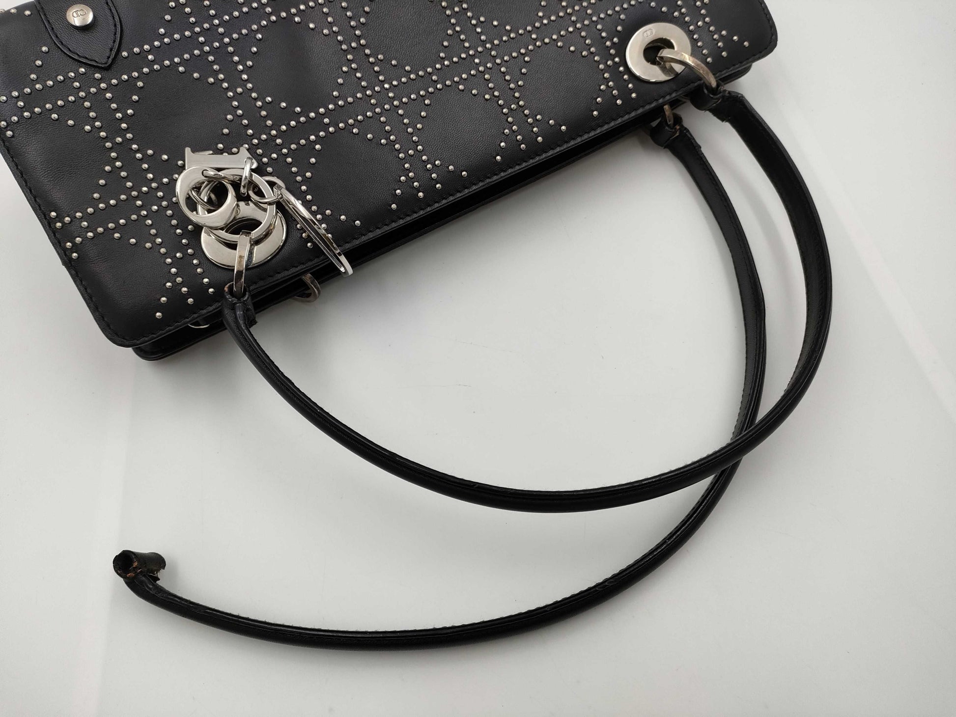 Dior Christian Dior Cannage Studs Handbag