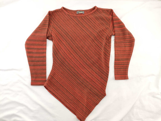 ISSEY MIYAKE Striped Knit Top