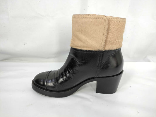 CHANEL Harako Leather Short Boots Other Shoes