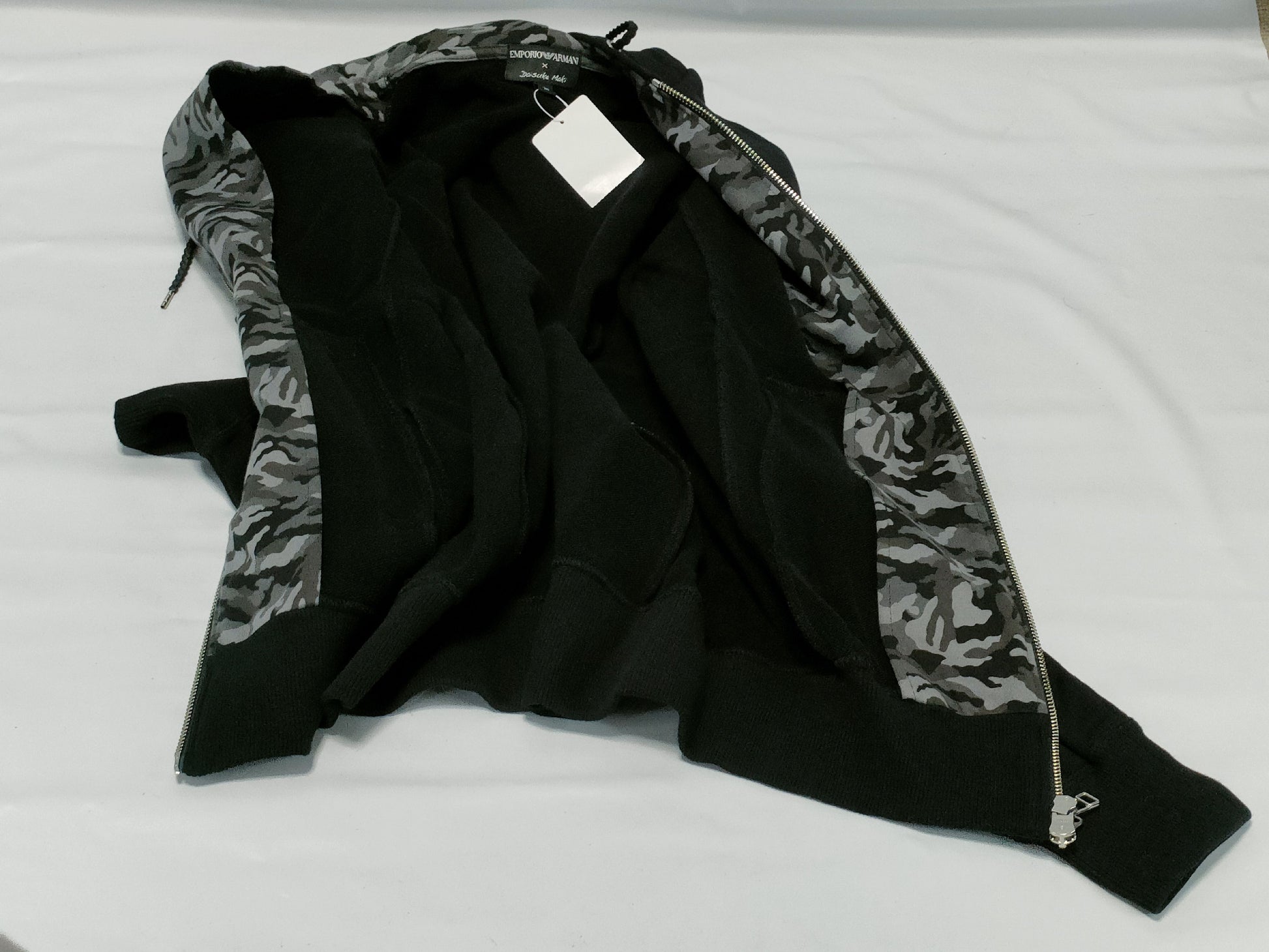 ARMANI hoodie, Daisuke Maki collaboration, tagged top