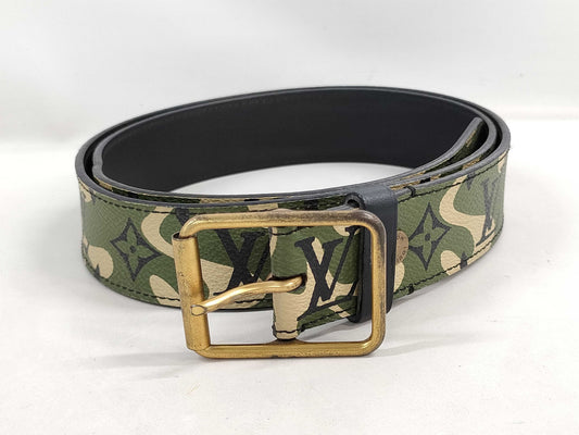 LOUIS VUITTON M9646U Santur Monogramoflage 95 Belt