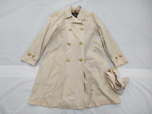 BURBERRY Check Pattern Cupro Coat