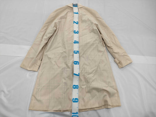 BURBERRY Check Pattern Cupro Coat