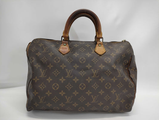 LOUIS VUITTON Monogram M41107 Speedy 35 Boston Bag