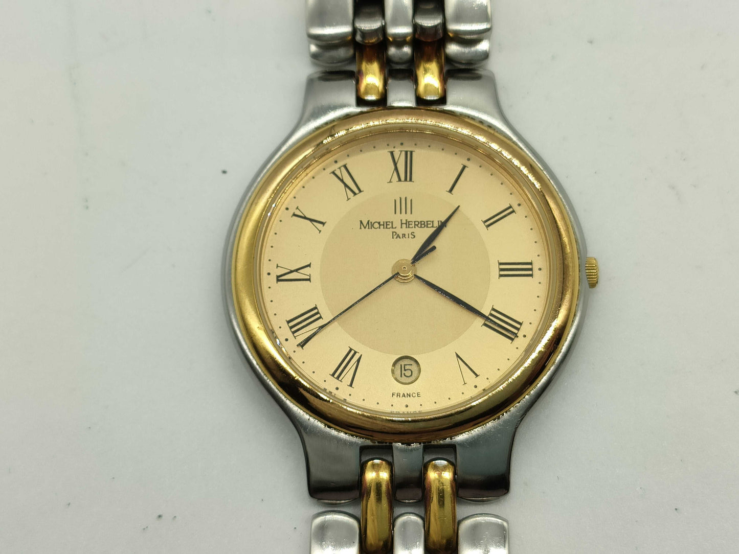 11. ★Michel Herbelin MICHEL HERBELIN French-made date watch, non-working, boys' watch