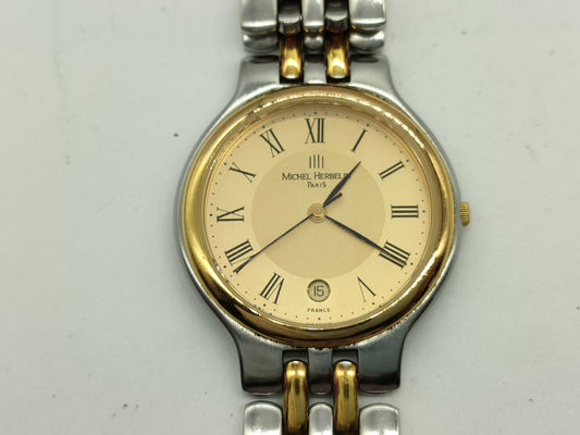 11. ★Michel Herbelin MICHEL HERBELIN French-made date watch, non-working, boys' watch