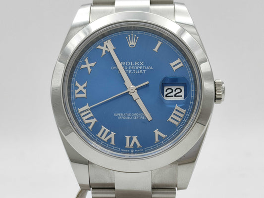 ROLEX 126300 0X3K4073 Azzurro Blue Men's Watch