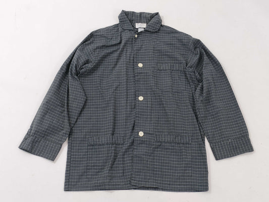Dior Pajama Shirt/2 Pockets/Checkered/Gray Tops