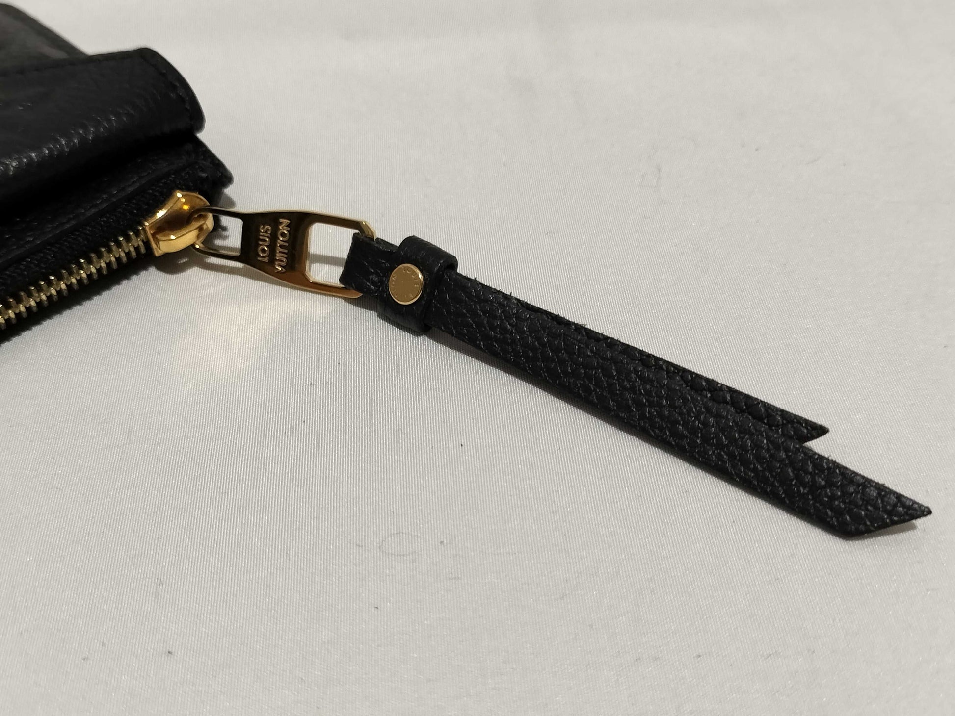 LOUIS VUITTON Monogram Empreinte Pochette Cle Noir Coin Case