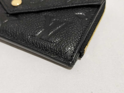 LOUIS VUITTON Monogram Empreinte Pochette Cle Noir Coin Case
