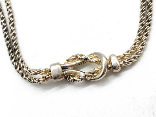 Tiffany & Co. Double Rope Love Knot Necklace in SV925