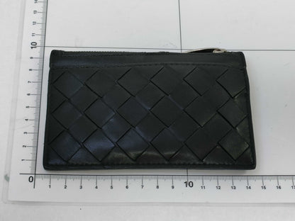 BOTTEGA VENETA Intrecciato Black Fragment Case Coin Case