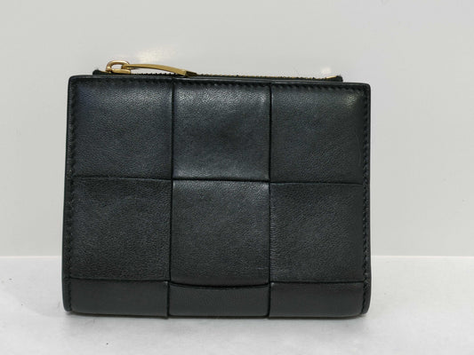BOTTEGA VENETA Intrecciato Small Maxi Wallet Black