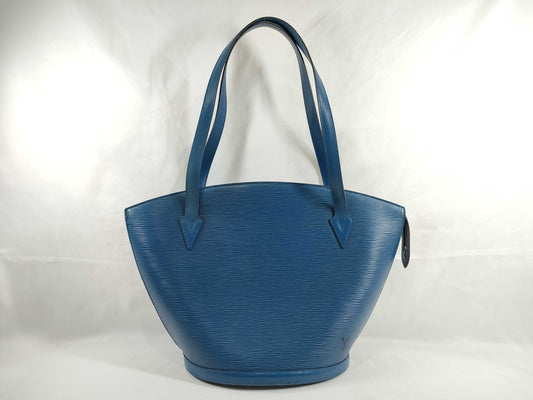 LOUIS VUITTON Epi Saint-Jacques Blue Handbag