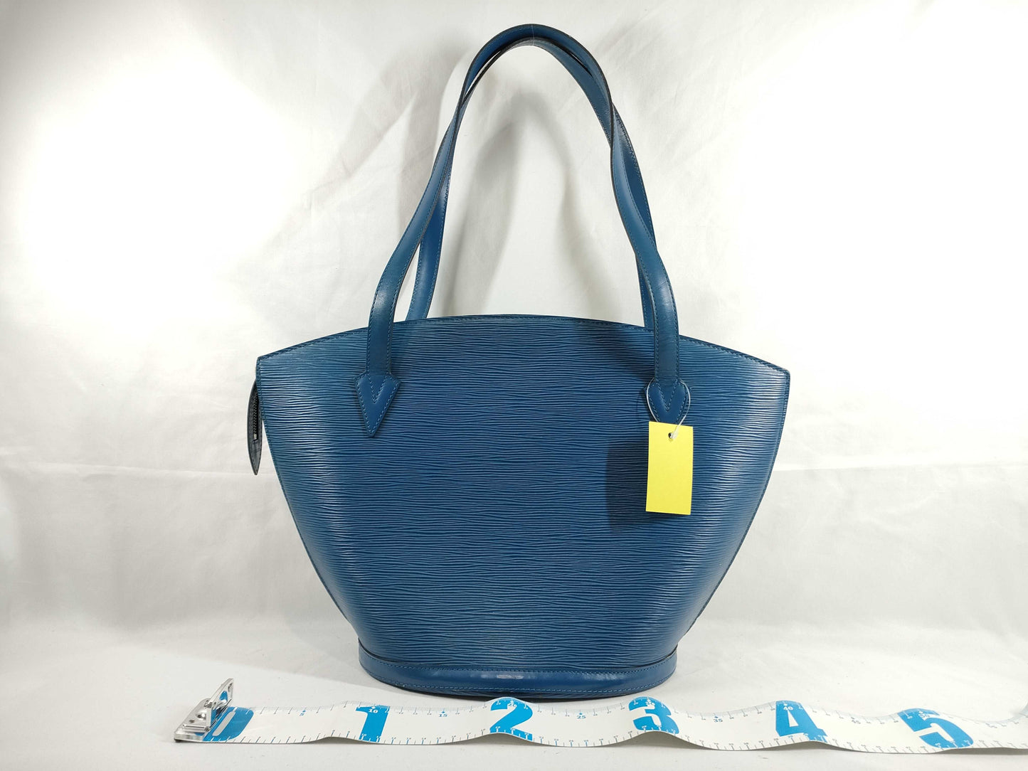 LOUIS VUITTON Epi Saint-Jacques Blue Handbag