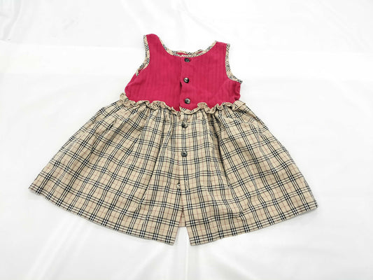BURBERRY Checkered Dress Children's Clothing Dress