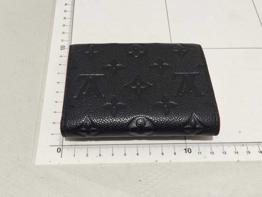 LOUIS VUITTON Monogram Empreinte Portefeuille Zoe Compact Navy Wallet