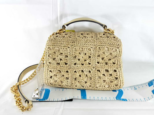 Tory Burch Chain Shoulder Basket Bag Raffia Shoulder Bag