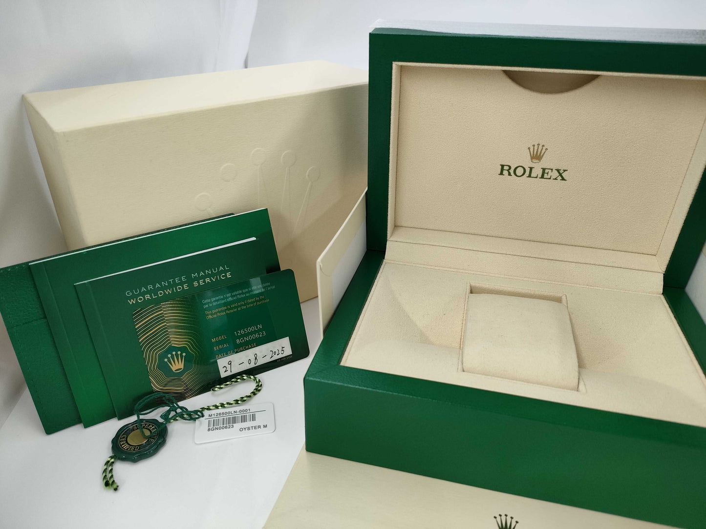 ROLEX 126500LN 8GN00623 White Dial Men's Watch