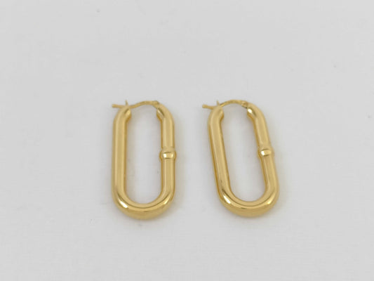 BOTTEGA VENETA Hoop Earrings, 925 Sterling Silver/17.5g