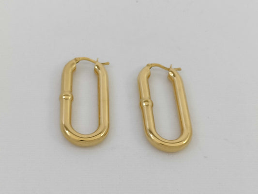 BOTTEGA VENETA Hoop Earrings, 925 Sterling Silver/17.5g