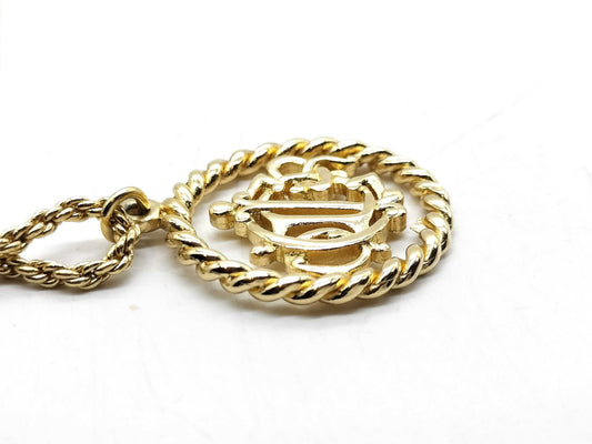 Dior logo necklace necklace