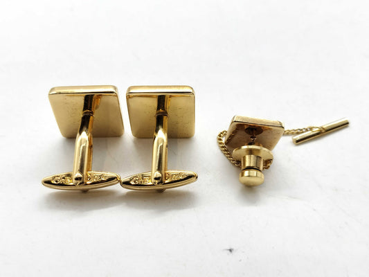 Dior Logo Tie Pin and Cufflinks Set
