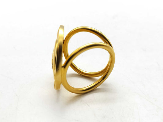 CELINE Metal Scarf Ring Gold Other Accessories