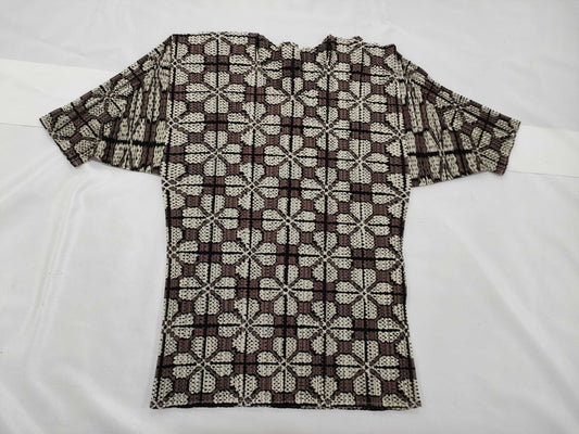 ISSEY MIYAKE Pleats Please patterned short-sleeved top