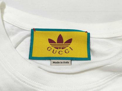 GUCCI Adidas Trefoil T-shirt White/Blue T-shirt