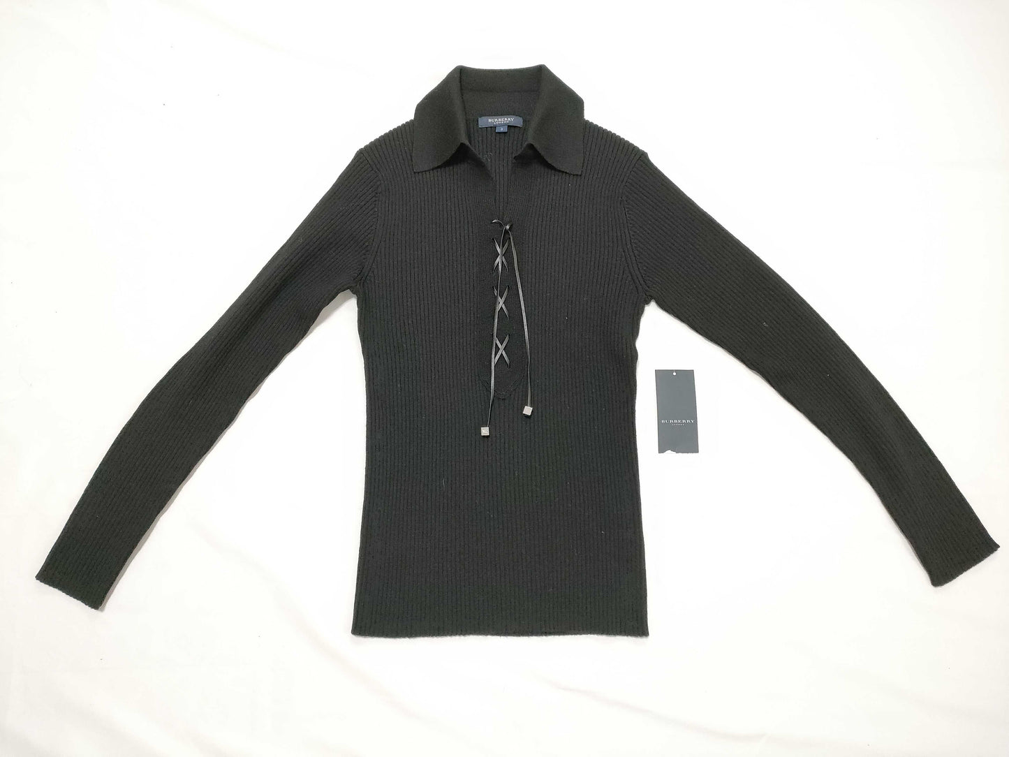 BURBERRY Long Sleeve/Sweater Ribbon Top