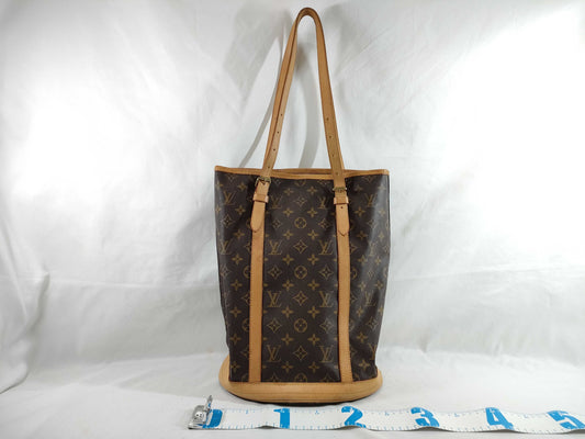 LOUIS VUITTON Monogram Bucket GM Handbag with Pouch