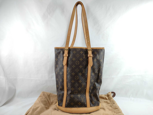 LOUIS VUITTON Monogram Bucket GM Handbag with Pouch