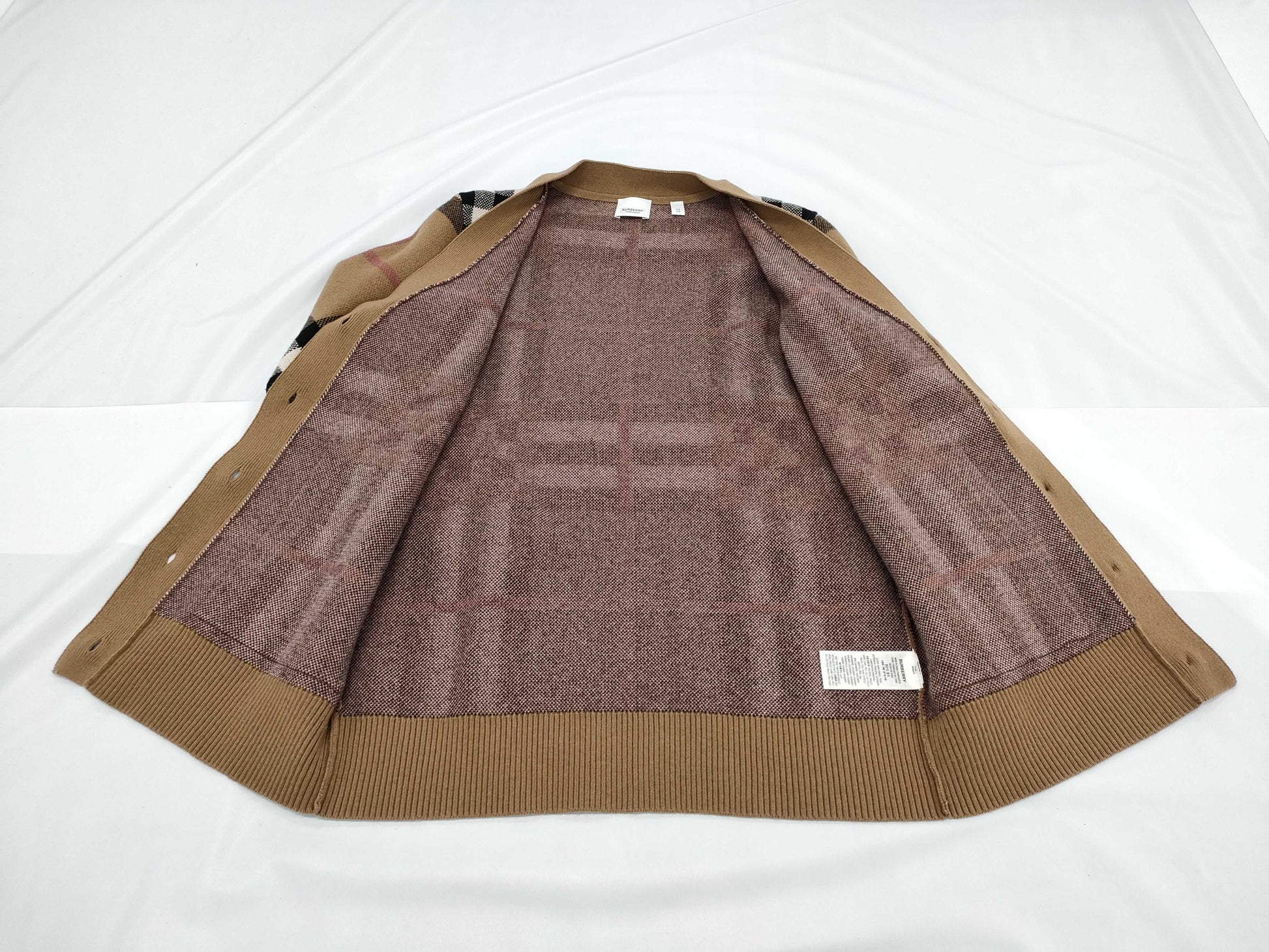 BURBERRY Nova Check Cardigan with Tags