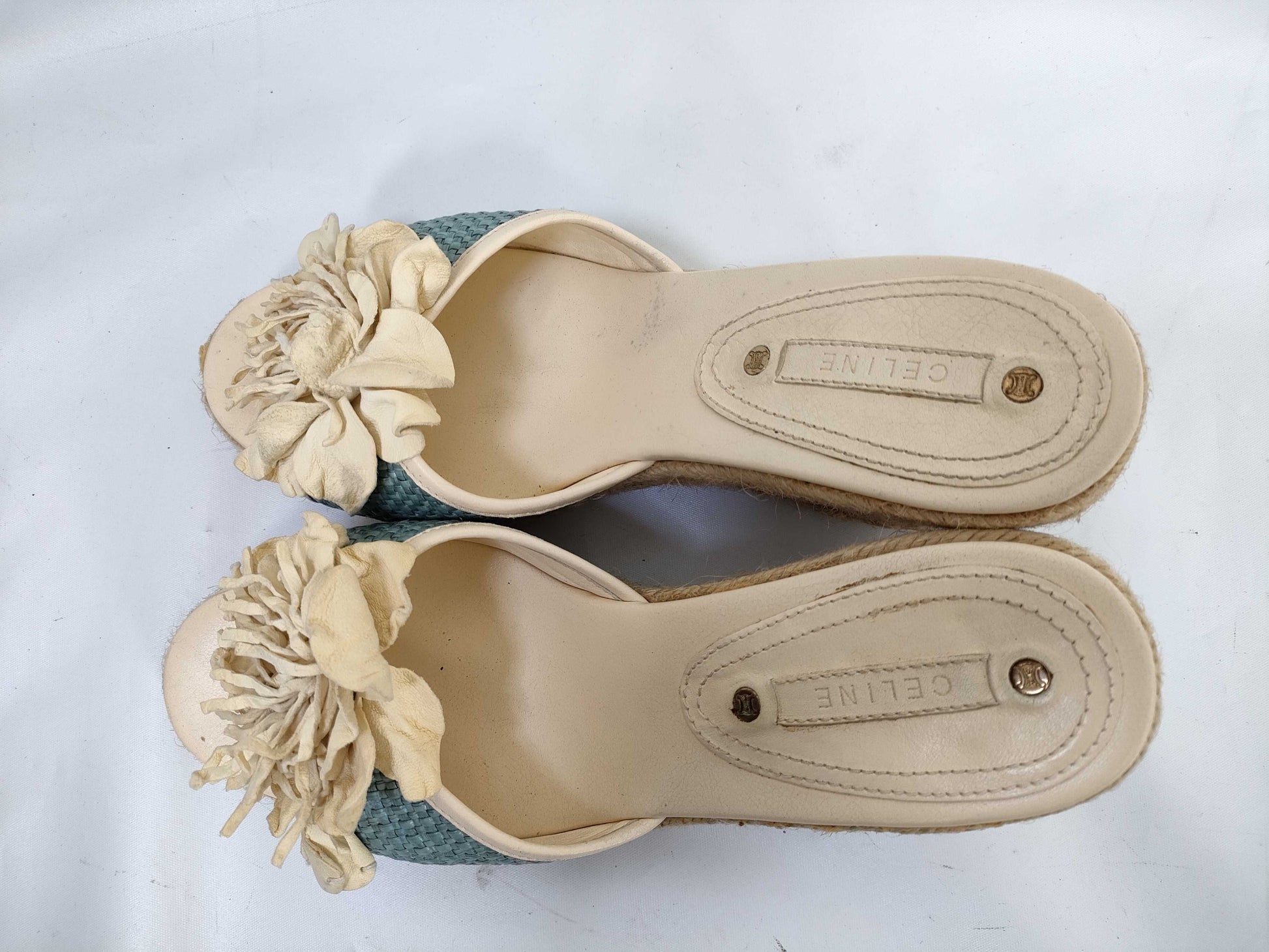 CELINE Triomphe Platform Sandals