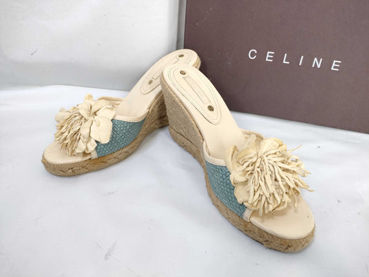 CELINE Triomphe Platform Sandals