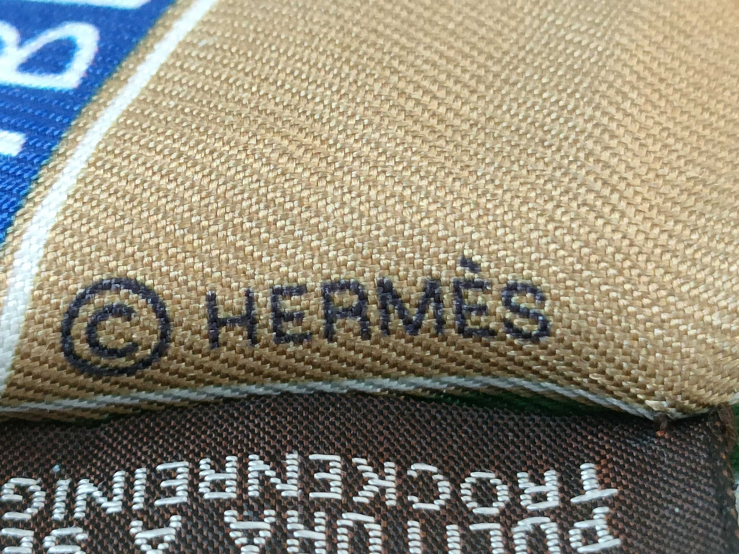 HERMES Twilly Funny Ice Cream Green/Red/Blue Scarf