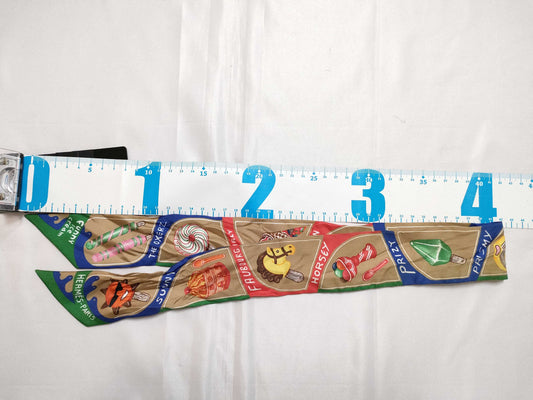 HERMES Twilly Funny Ice Cream Green/Red/Blue Scarf
