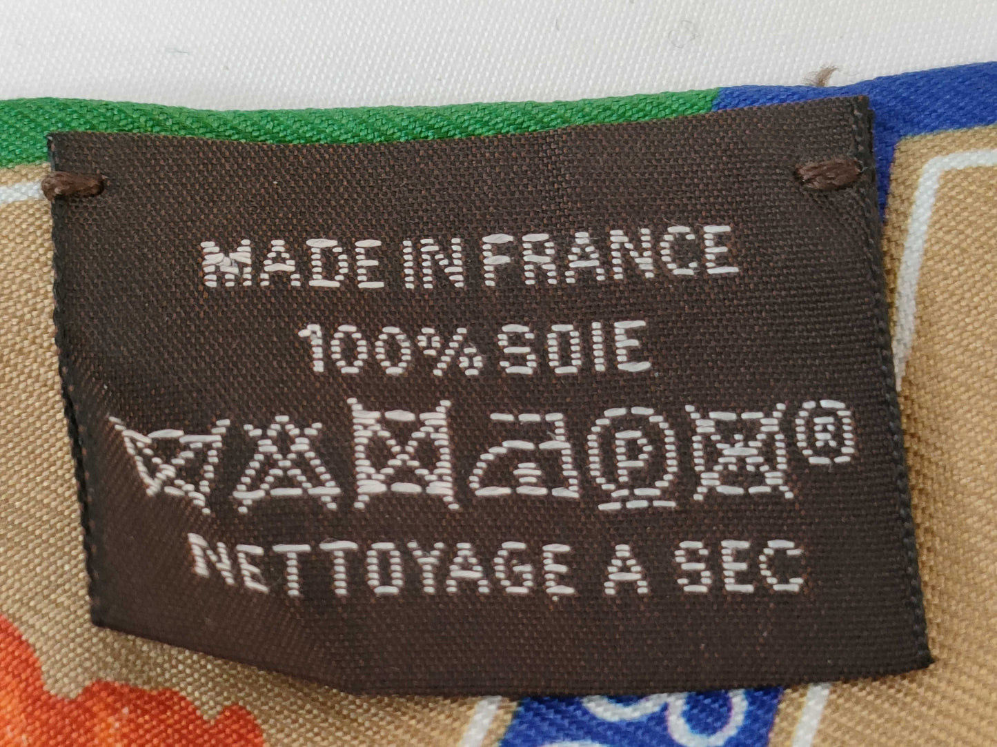 HERMES Twilly Funny Ice Cream Green/Red/Blue Scarf