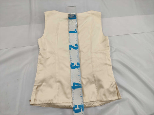 CHANEL Silk Sleeveless Top Tops
