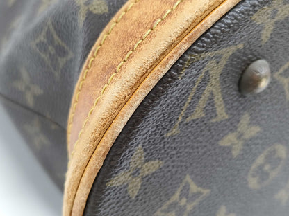 LOUIS VUITTON Monogram Bucket PM Tote Bag with Pouch