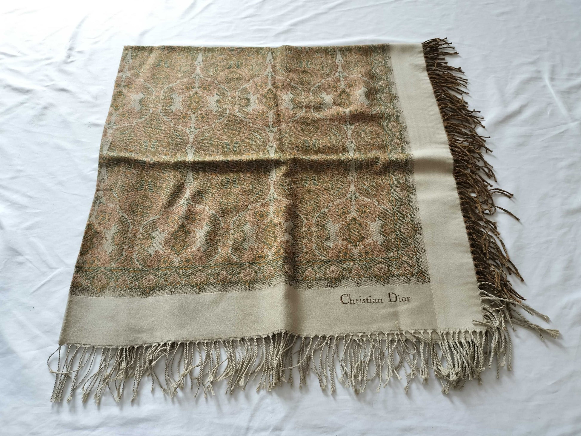 Dior Large Shawl Paisley Scarf