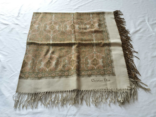 Dior Large Shawl Paisley Scarf
