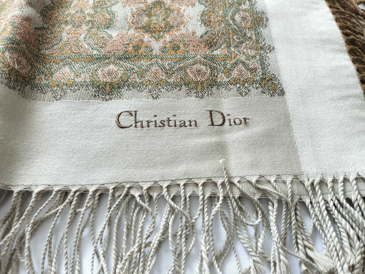 Dior Large Shawl Paisley Scarf
