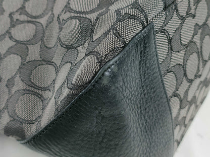 COACH Signature Canvas and Leather Tote Bag