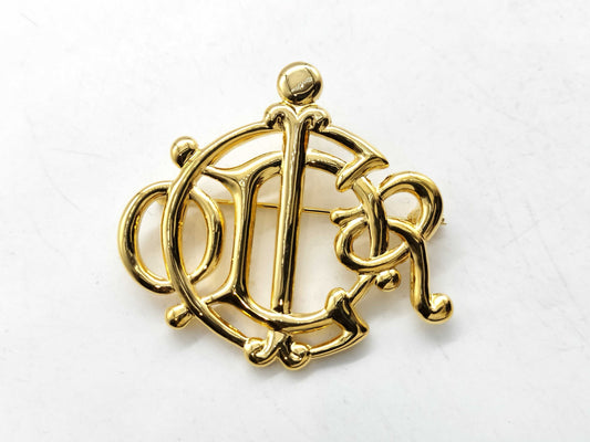 Dior logo brooch brooch