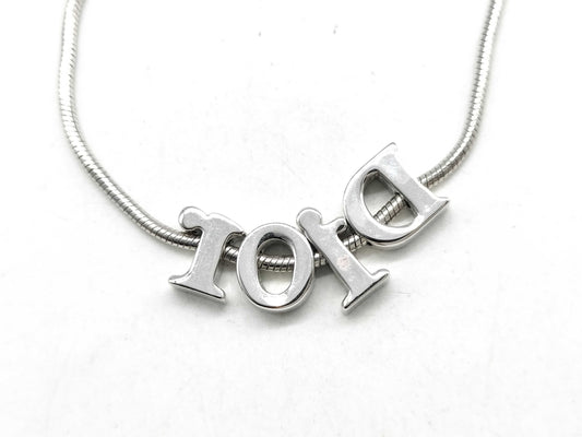 Dior logo necklace necklace