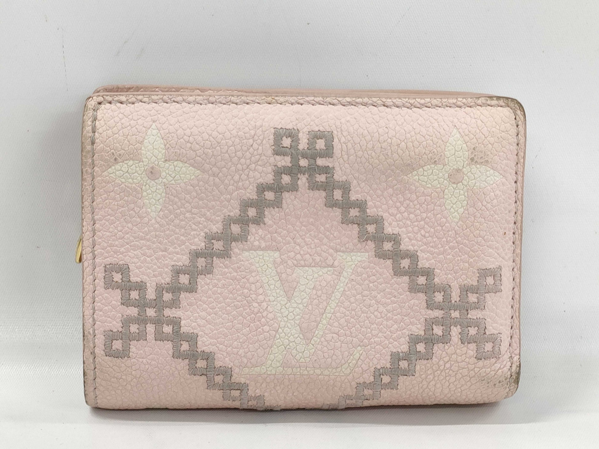 LOUIS VUITTON Monogram Empreinte Broderie Portefeuille Claire Wallet